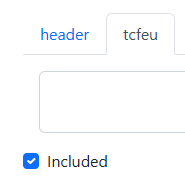 IAB GPP tcfeu Included checkbox